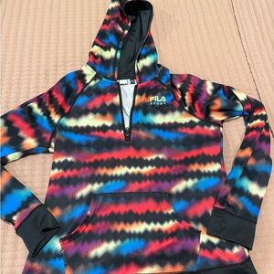 Fila Vibrant Multicolor Zip-Up wicking hoodie